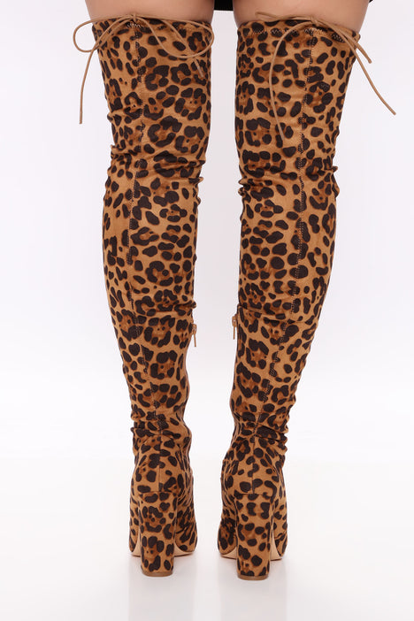 Leopard thigh discount high boots outfit