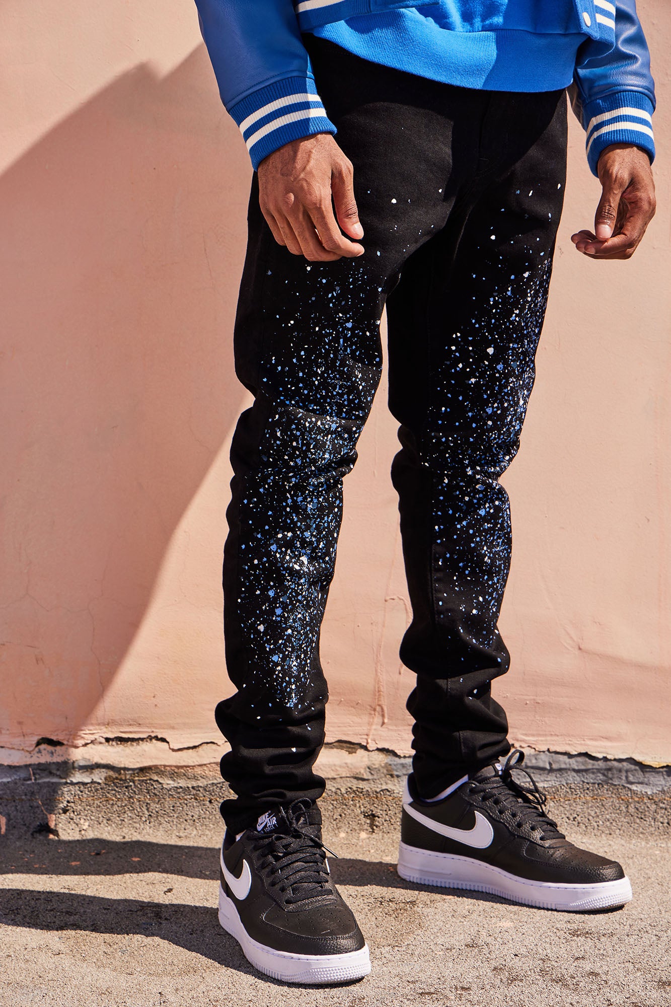 Stacked skinny hotsell jogger pants