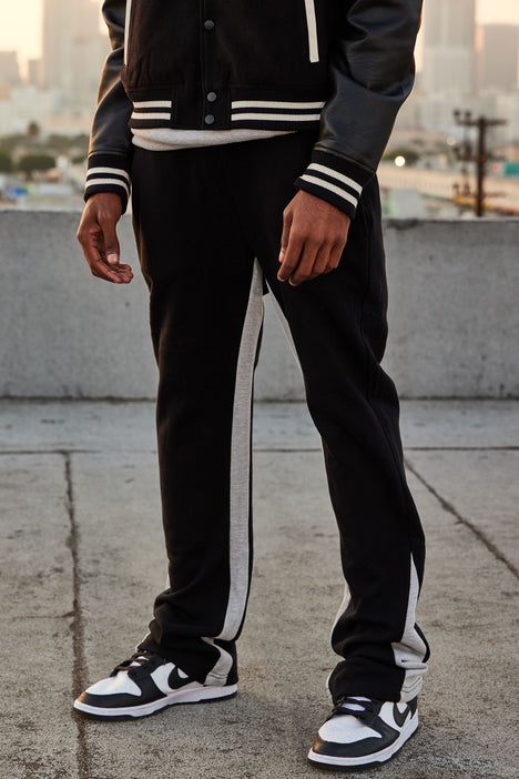 Mens flared hotsell tracksuit bottoms