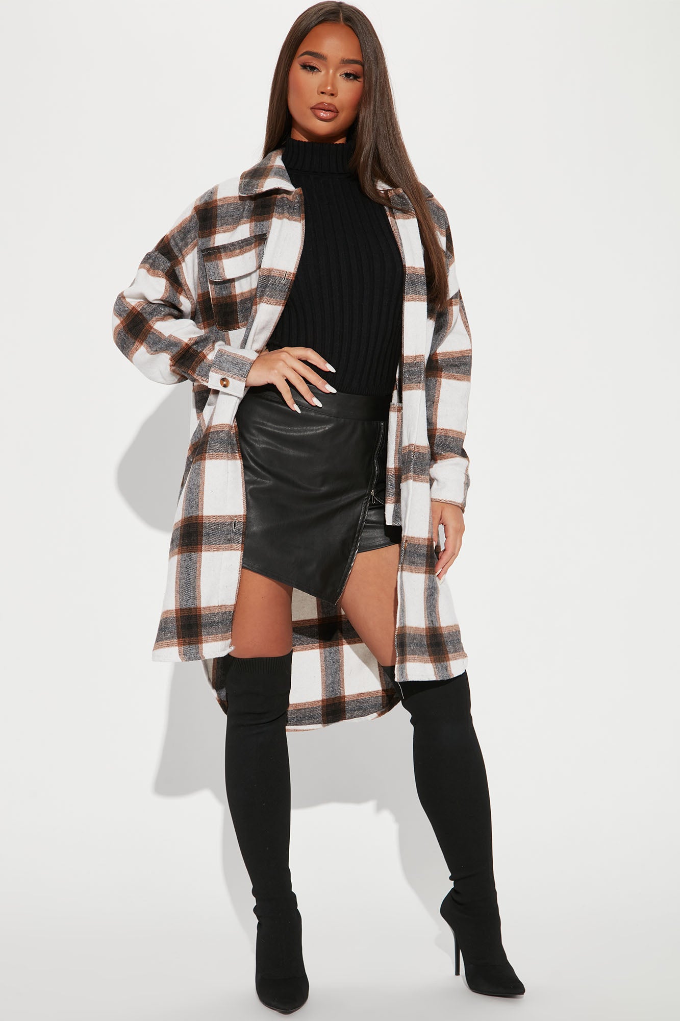 Maxi shop flannel shirt