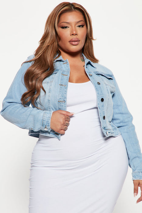 Iconic denim 2024 jacket fashion nova
