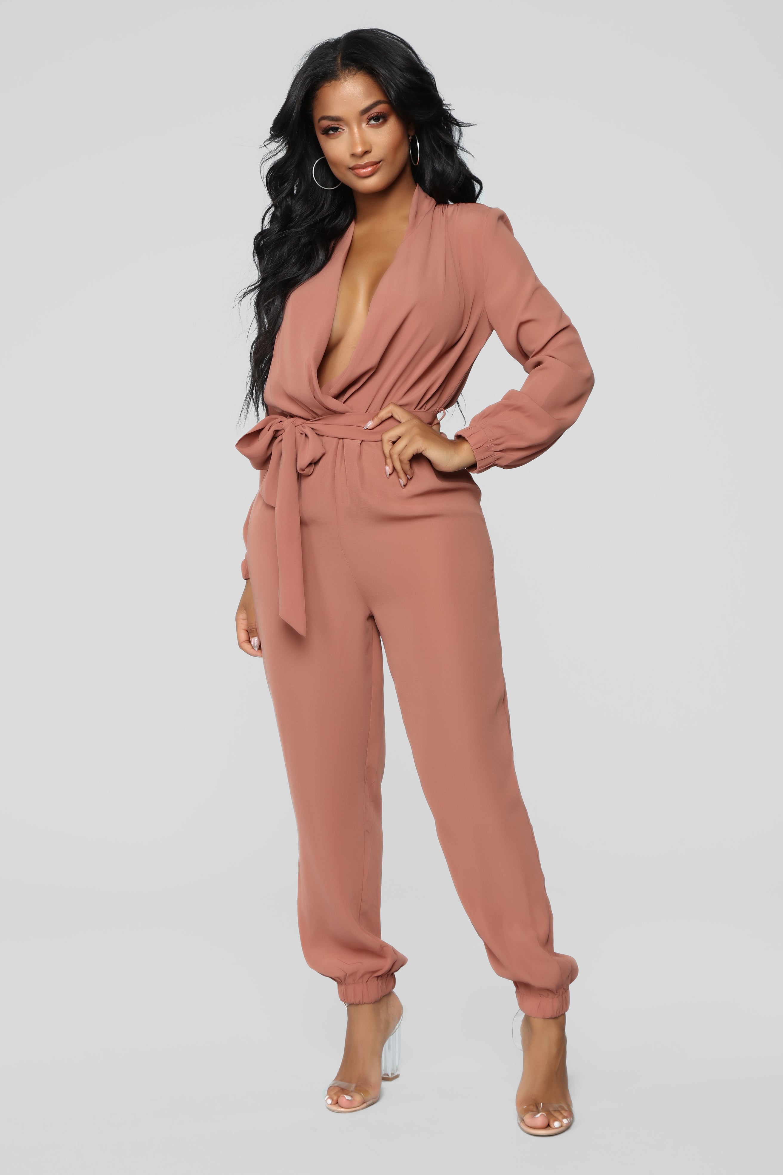 Mauve pink jumpsuit discount