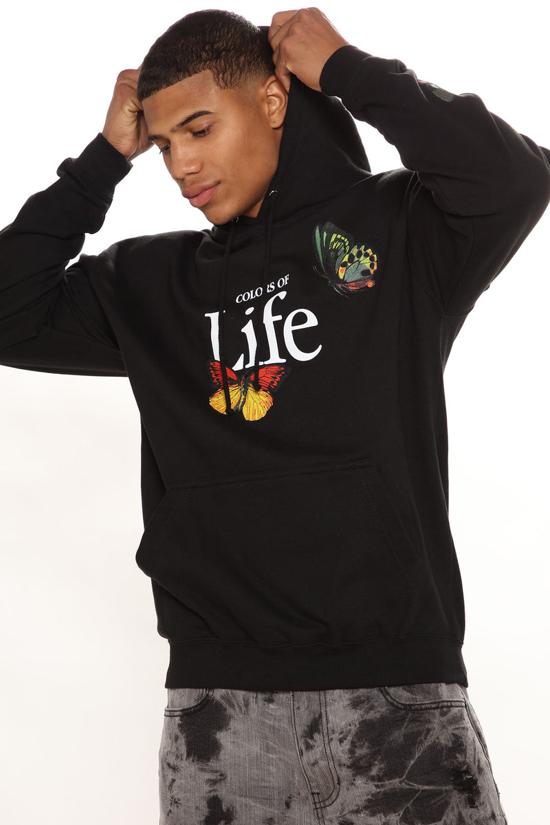 Color Of Life Hoodie - Black | Fashion Nova, Mens Graphic Tees ...