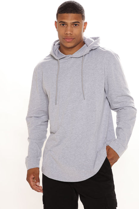 Scallop Light Weight Hoodie - Heather Grey | Fashion Nova, Mens Tees u0026  Tanks | Fashion Nova