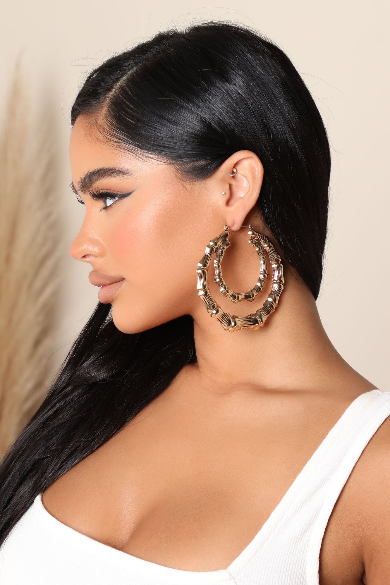 Play The Field Hoop Earrings Gold