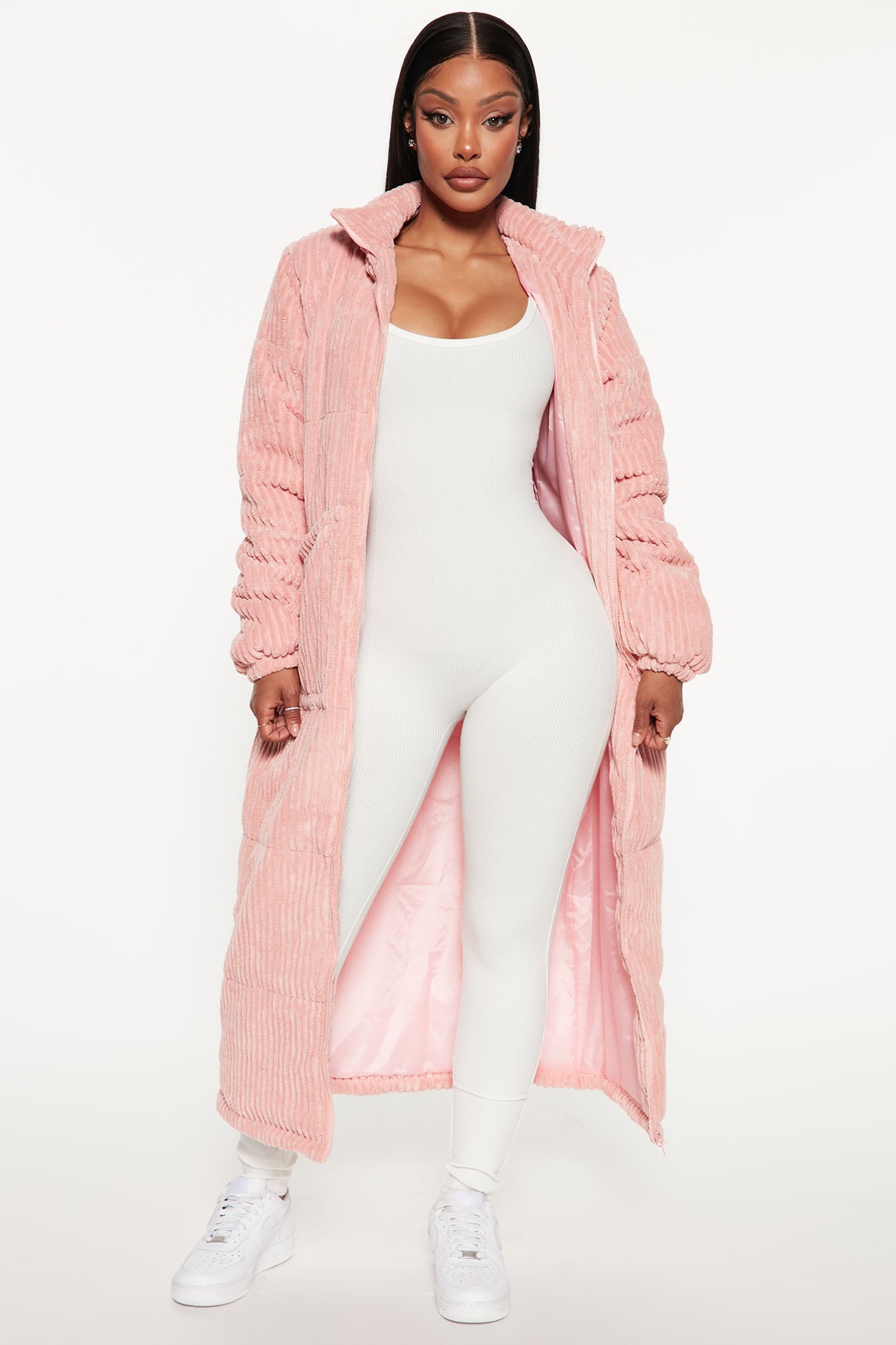 Corduroy pink jacket store