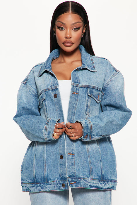 Wish You Would Boyfriend Denim Jacket - Blue Wash | Fashion Nova, Jackets & Coats | Fashion