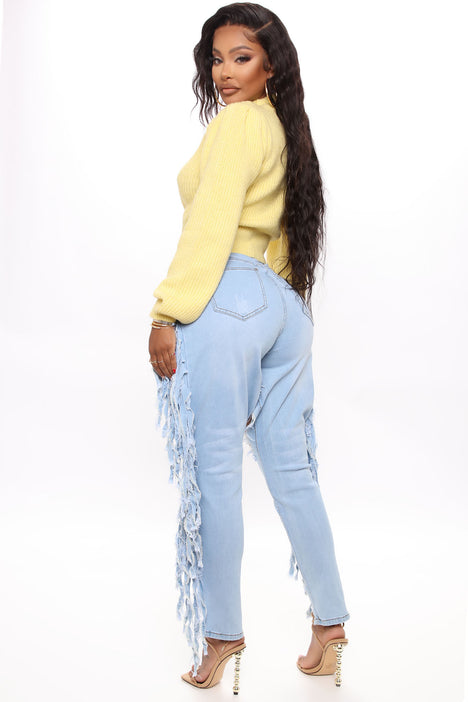 Side fringe jeans clearance fashion nova