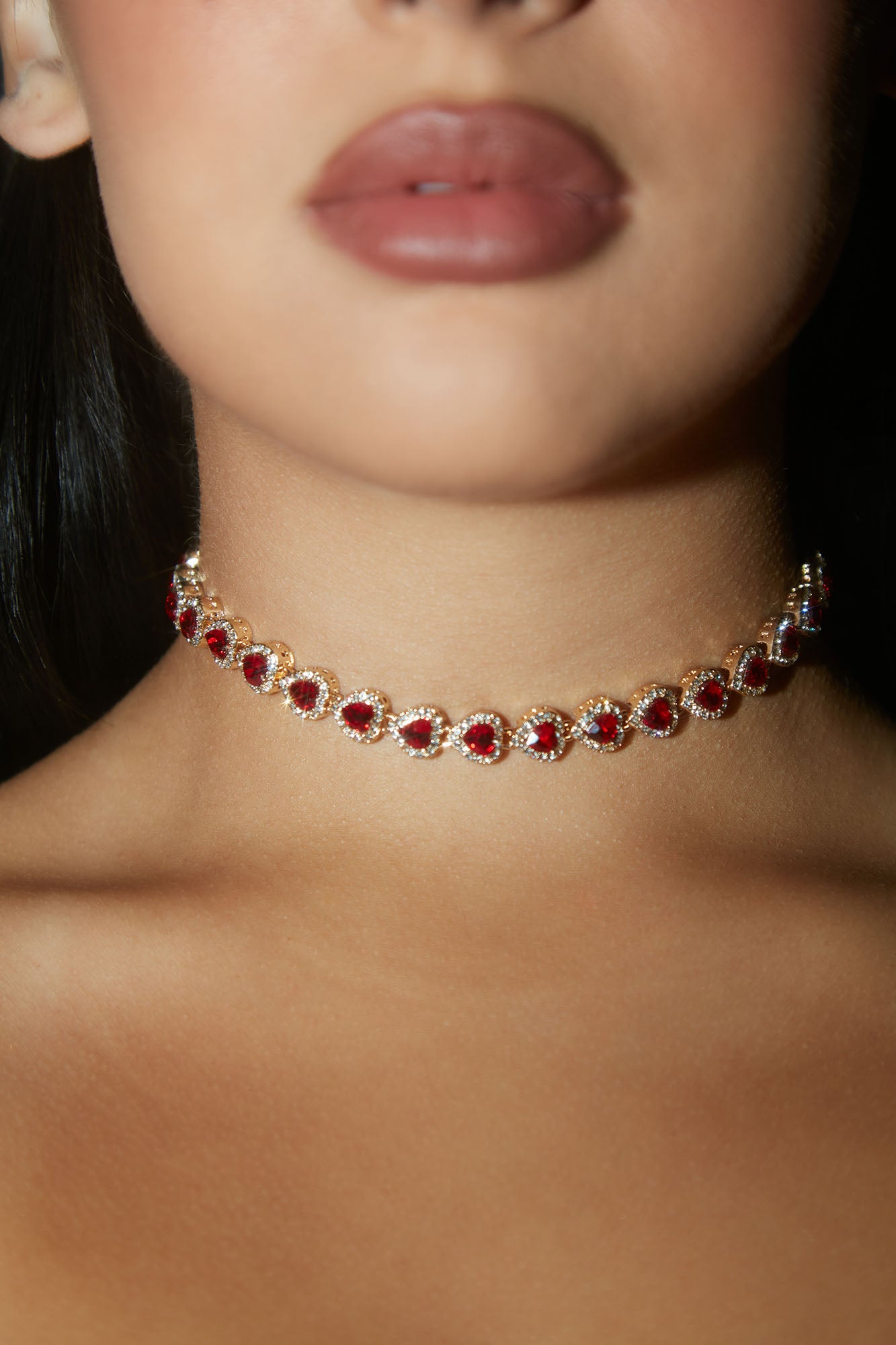 Red choker jewelry new arrivals