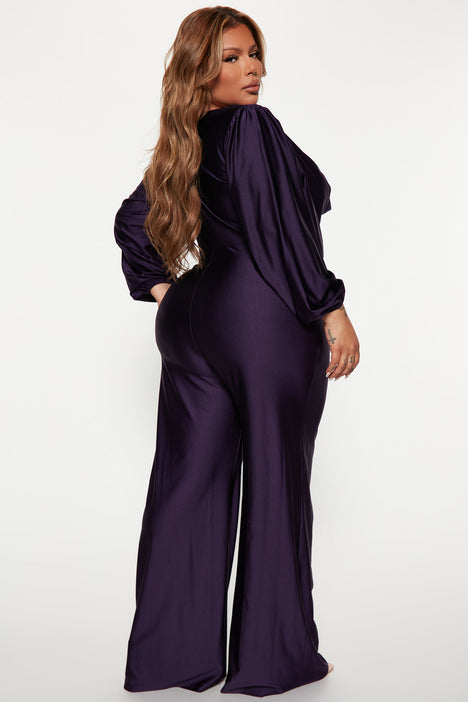 Eggplant color shop jumpsuit