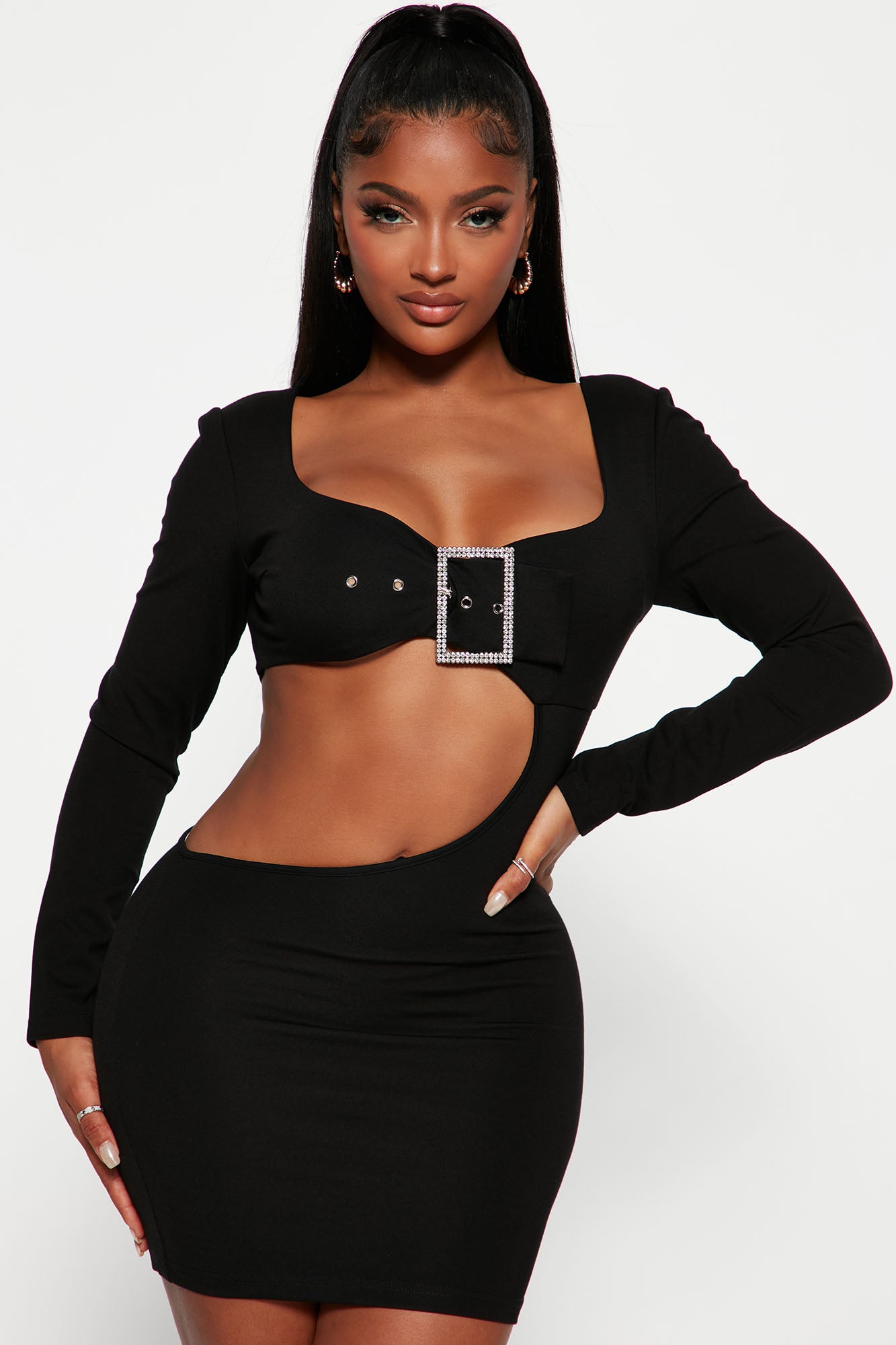 Buckle Up Mini Dress Black Fashion Nova Dresses Fashion Nova