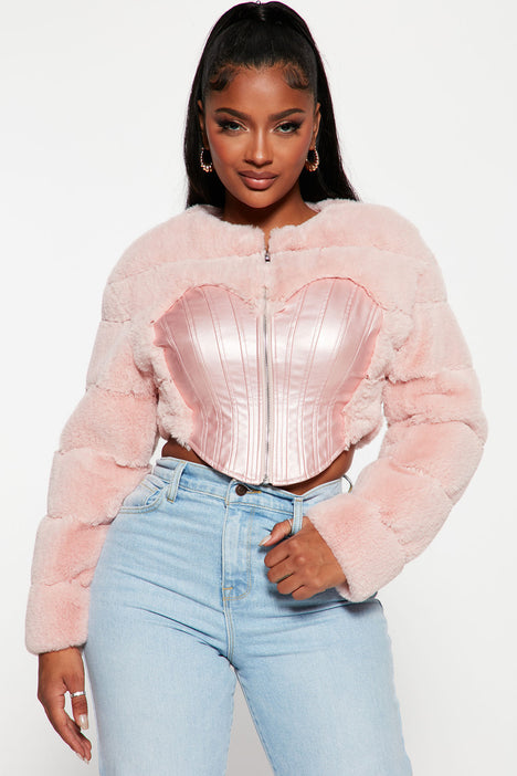 Sweetest Of All Faux Fur Jacket Pink Fashion Nova Jackets