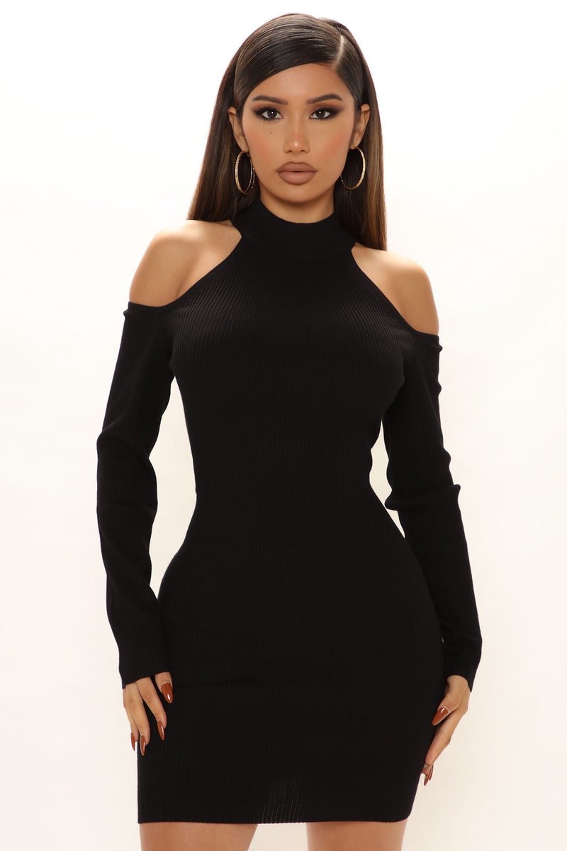 Jane Sweater Mini Dress - Black | Fashion Nova, Dresses | Fashion Nova