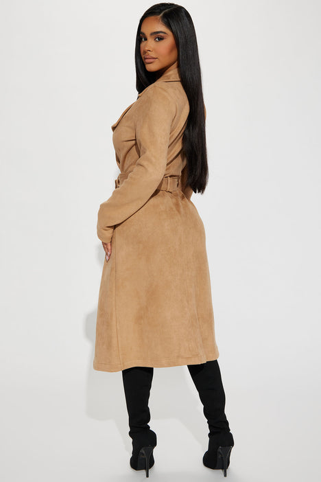 Belt Your Heart Trench Coat Camel