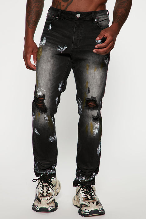 Fashion nova discount paint splatter jeans
