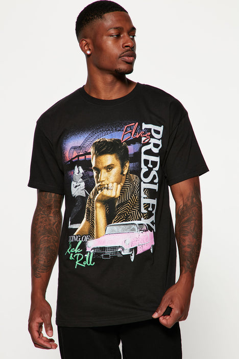 T shirt imprimé best sale rock