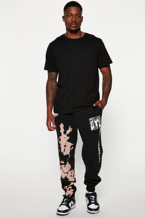 Bleach dye sales grey sweatpants