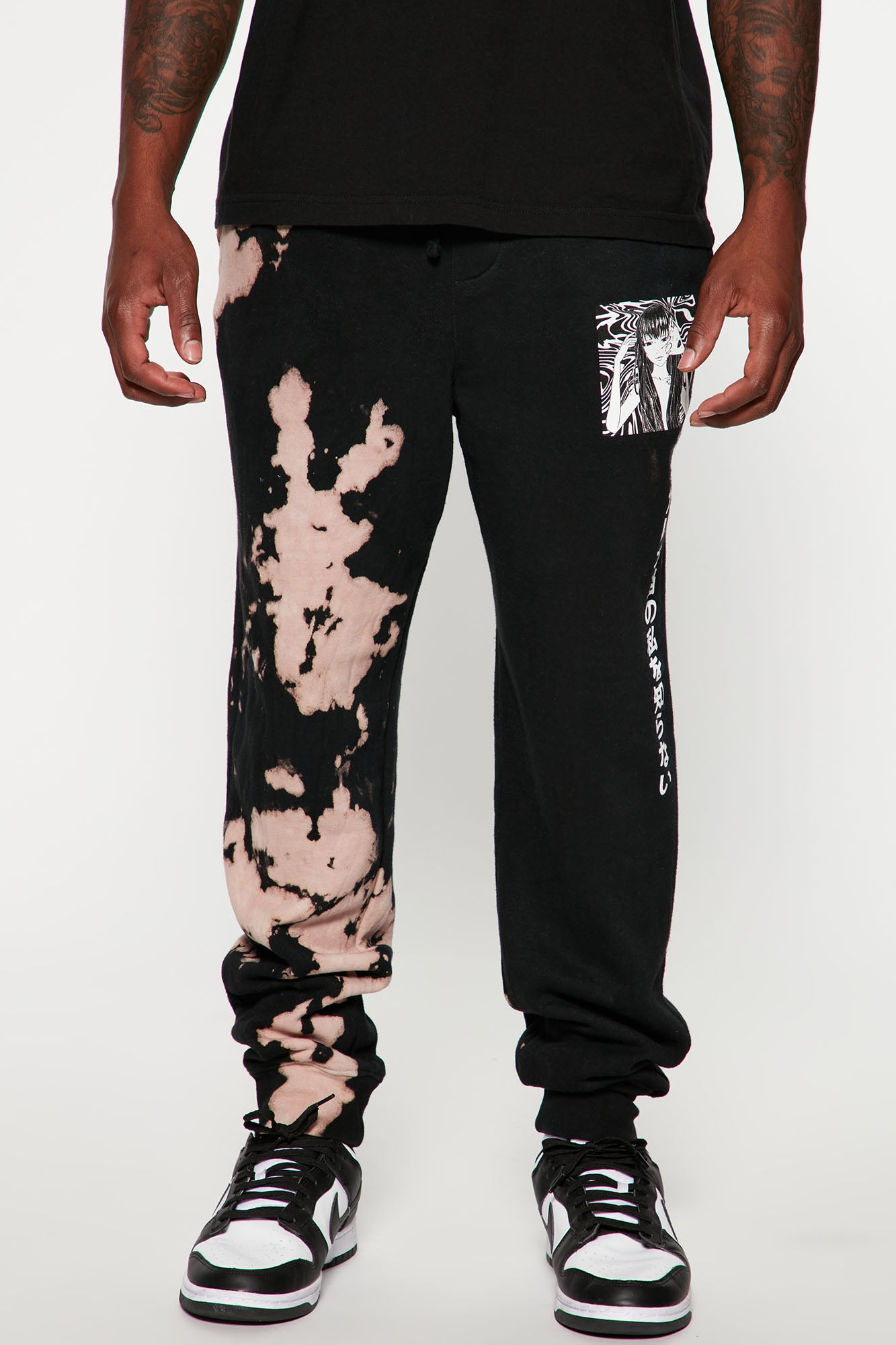 Bleach dye joggers sales