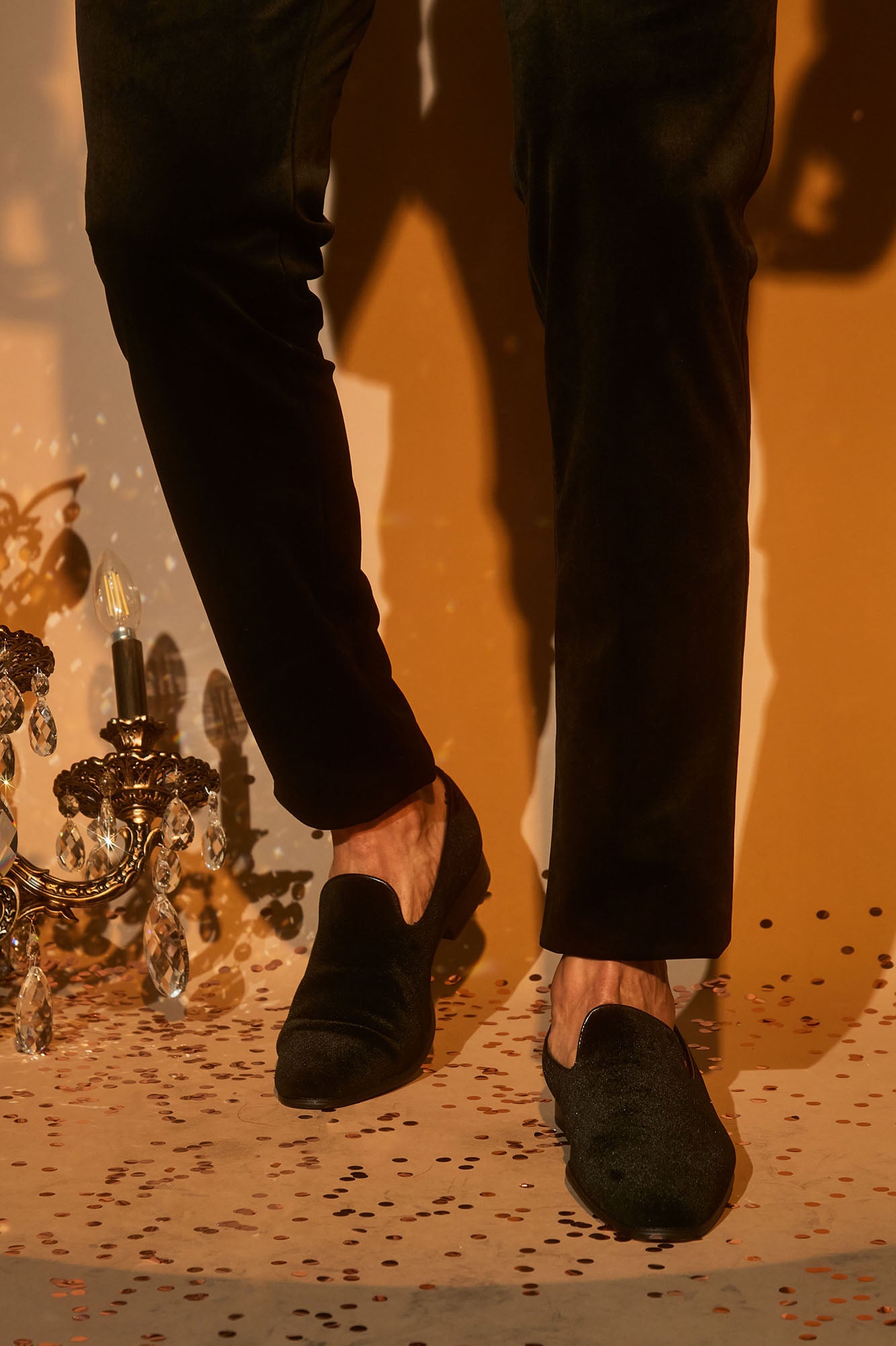 Faux suede deals loafers mens