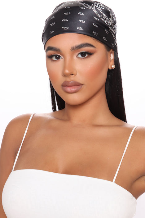 Cool Girl Head Scarf Black Fashion Nova Accessories Fashion