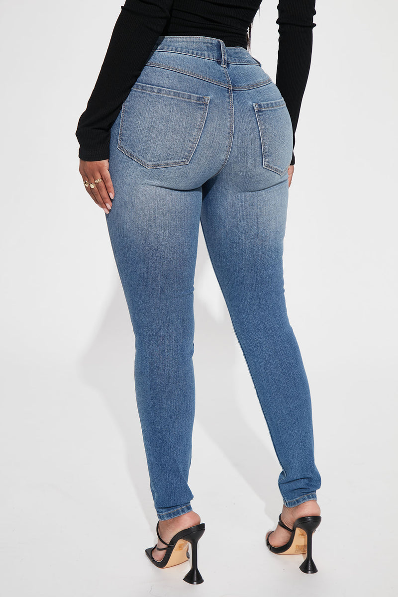 Main Squeeze Stretch Skinny Jeans - Medium Wash | Fashion Nova, Jeans ...