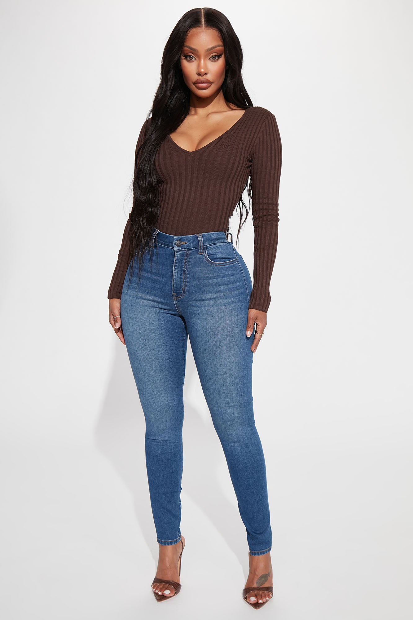 So Seamless Stretch Skinny Jeans - Medium Blue Wash, Fashion Nova, Jeans