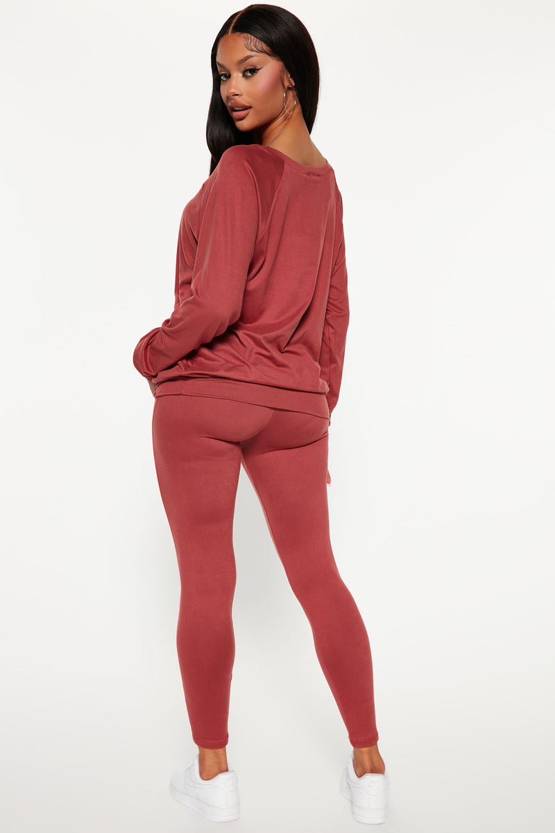 Kick Back Legging Set - Marsala | Fashion Nova, Matching Sets | Fashion ...