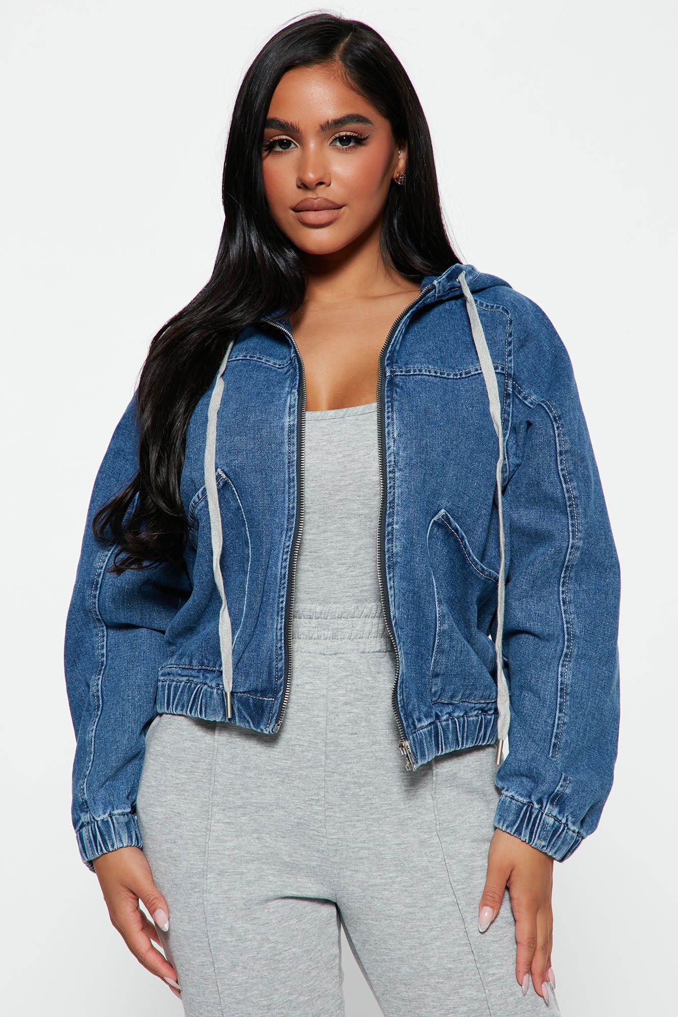 Bomber jacket, Medium Blue