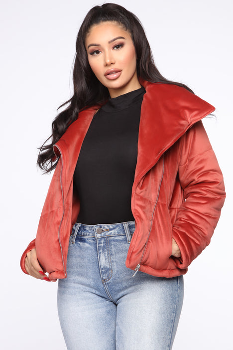 New York Winter Puffer Jacket Rust Fashion Nova Jackets