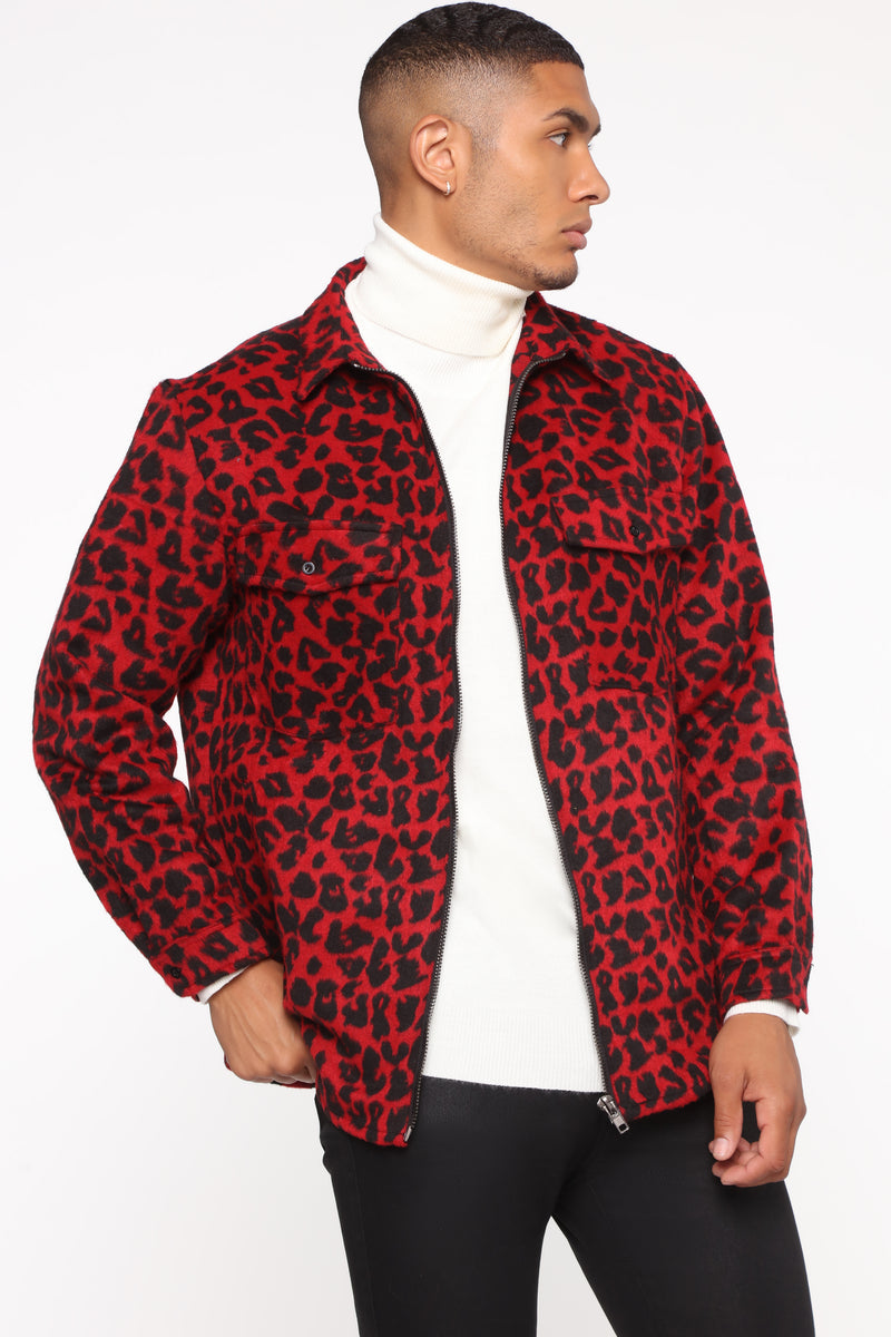 Jaguar King Casual Jacket - Red | Fashion Nova, Mens Jackets | Fashion Nova