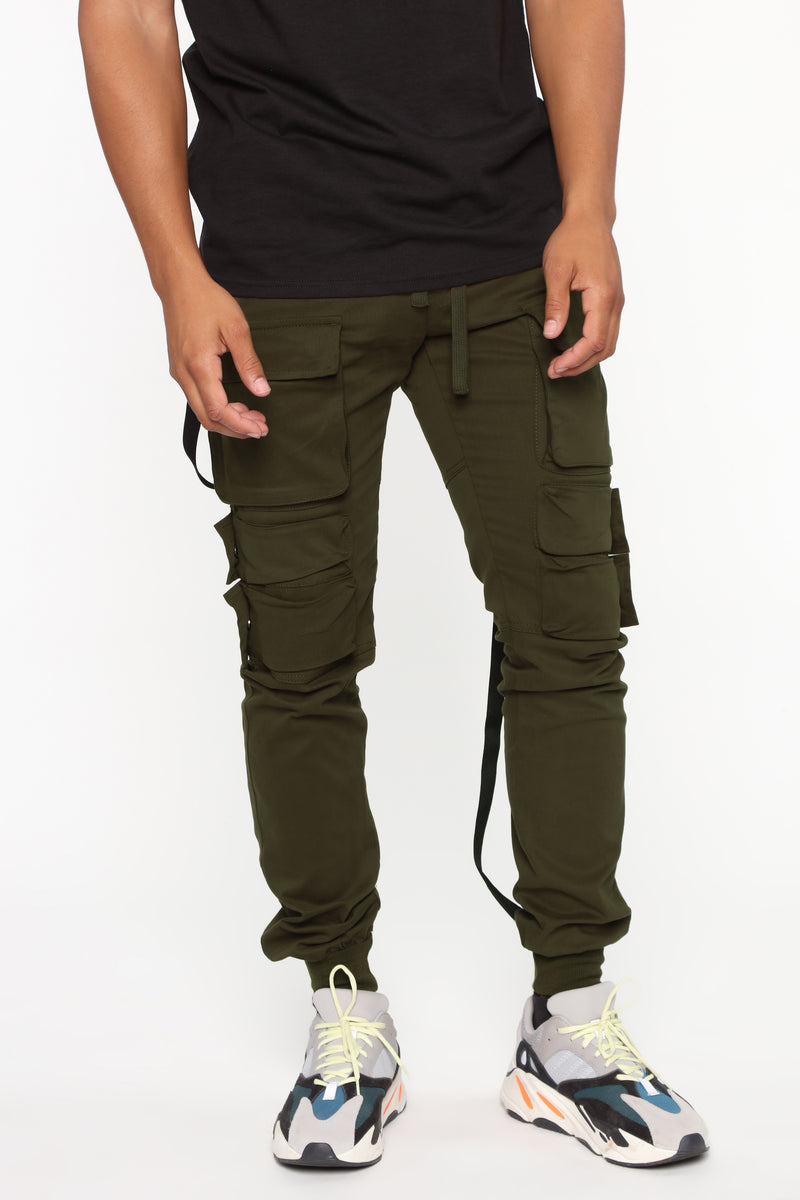Laid Back Cargo Pant - Olive | Fashion Nova, Mens Pants | Fashion Nova