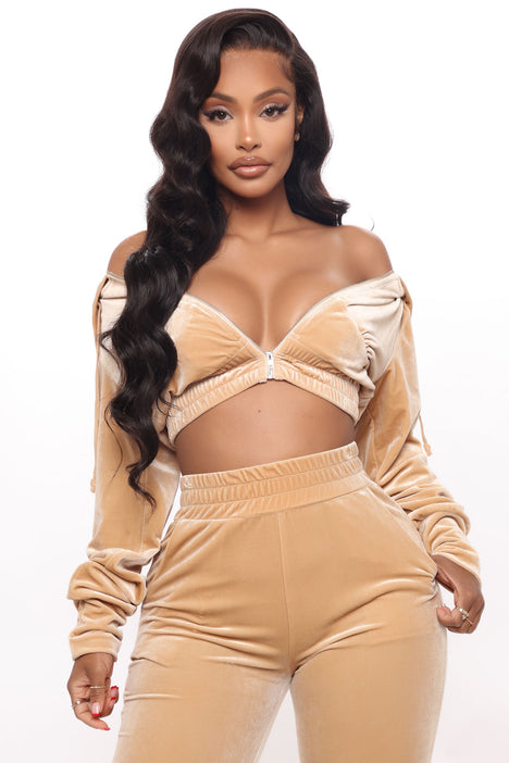 Down To Lounge Pant Set Taupe Fashion Nova Matching Sets