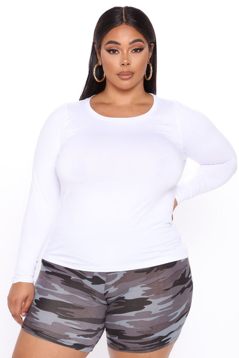 Julia Long Sleeve Top White