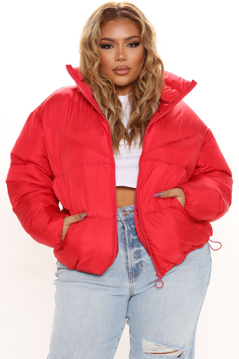 City Streets Puffer Jacket Red Fashion Nova Jackets Coats