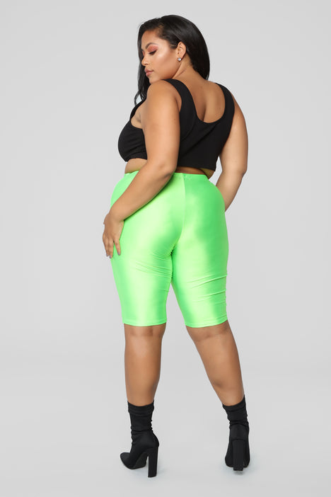 Neon plus frilly size shorts