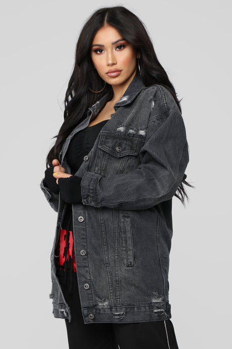 Nordstrom black denim jacket hotsell