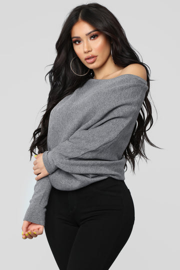 Fashion nova off the shoulder sweater best sale