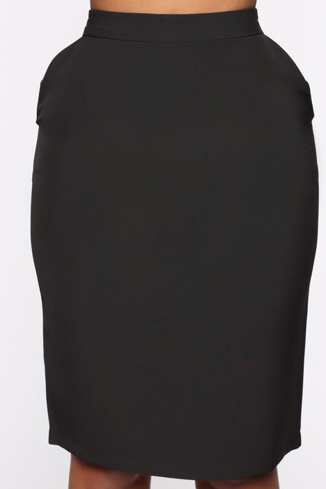 Chloe Pencil Skirt Black Fashion Nova Skirts Fashion Nova