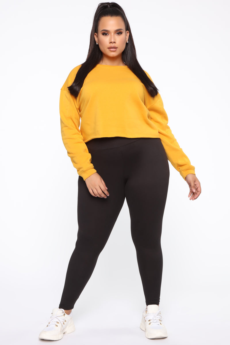 Takin' You Back Sweatshirt - Mustard | Fashion Nova, Knit Tops ...