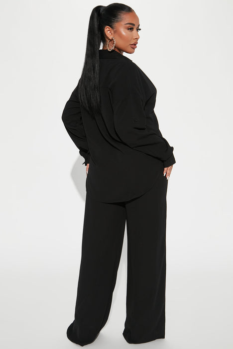 Casual Days Pant Set - Black, Fashion Nova, Matching Sets