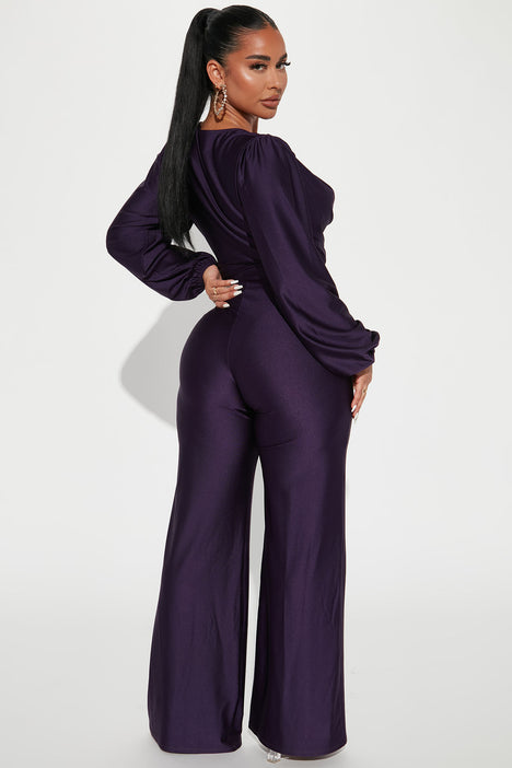 Elissa Jumpsuit Eggplant