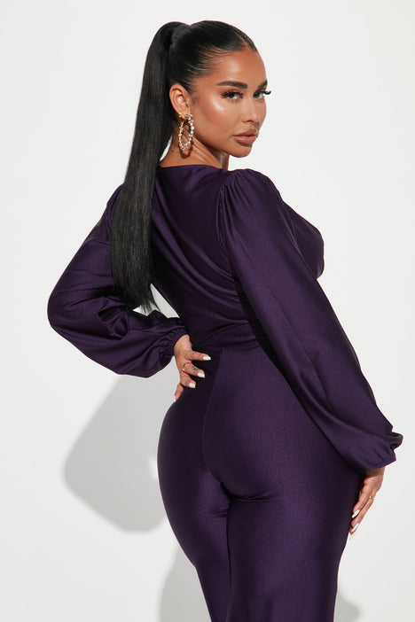 Elissa Jumpsuit Eggplant