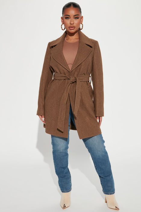 Listen Up Trench Coat Camel