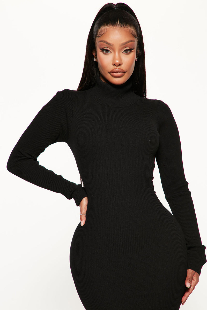 Elegance Sweater Maxi Dress - Black | Fashion Nova, Dresses | Fashion Nova