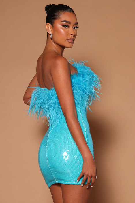 Turquoise shop tube dress