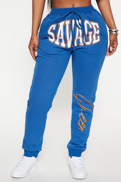 Savage Queen Jogger Royal Fashion Nova Screens Tops and