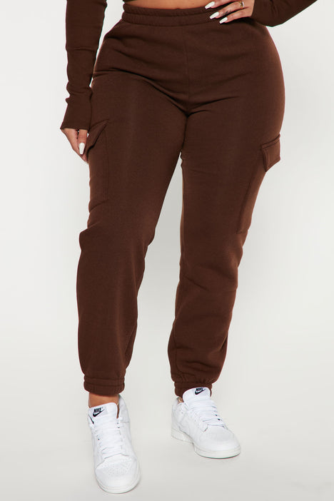 Let s Relax Jogger Sweatpants Chocolate Fashion Nova Pants
