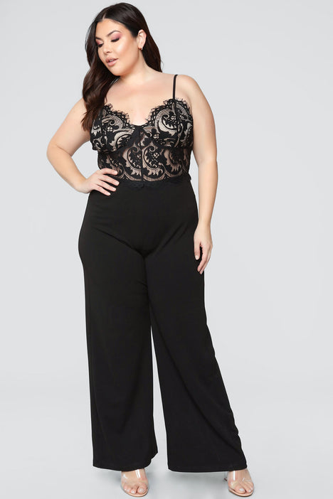 Rooftop date lace hotsell jumpsuit fashion nova