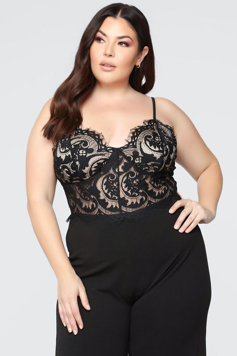 Rooftop date lace hotsell jumpsuit fashion nova