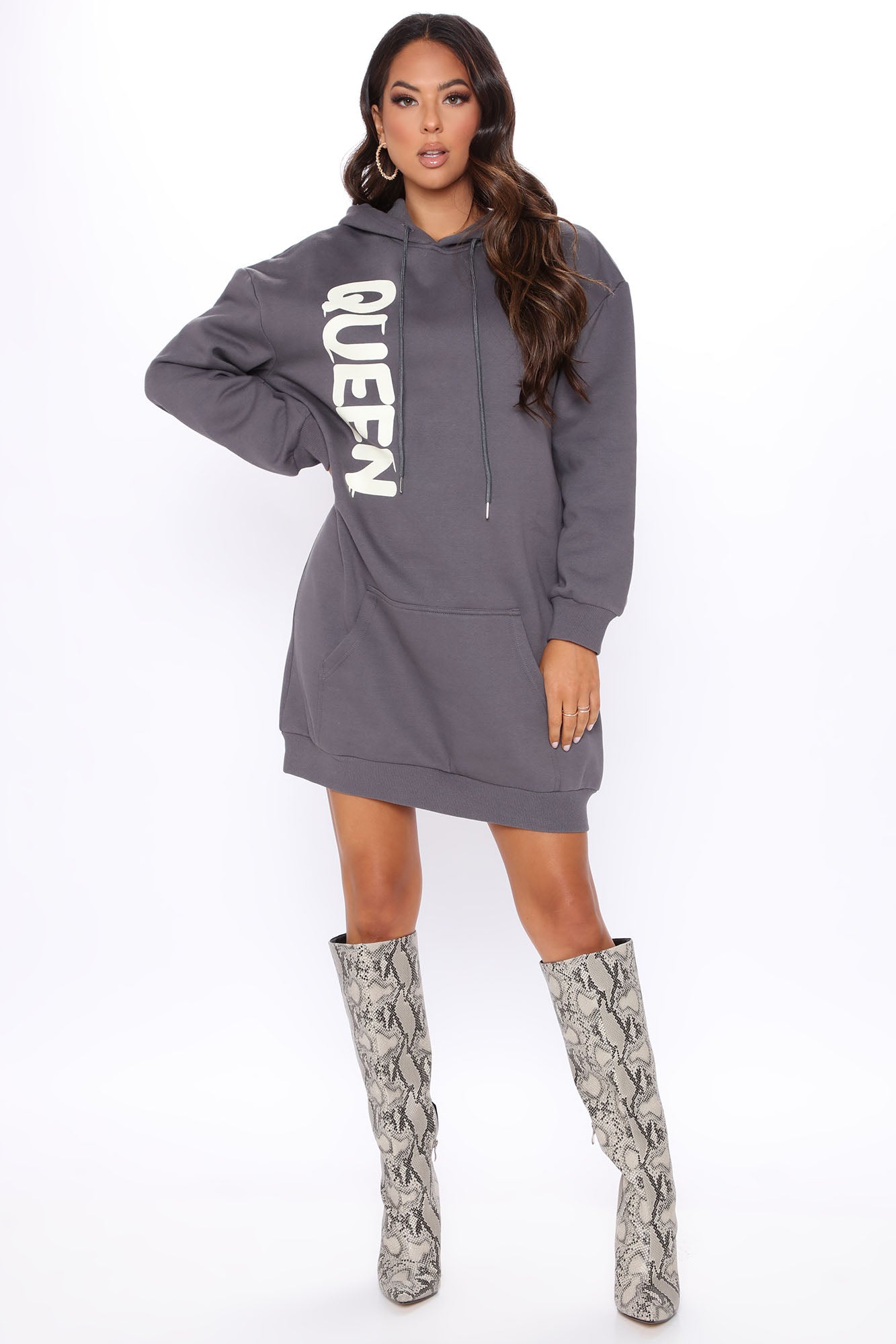Tall sweatshirt dress top